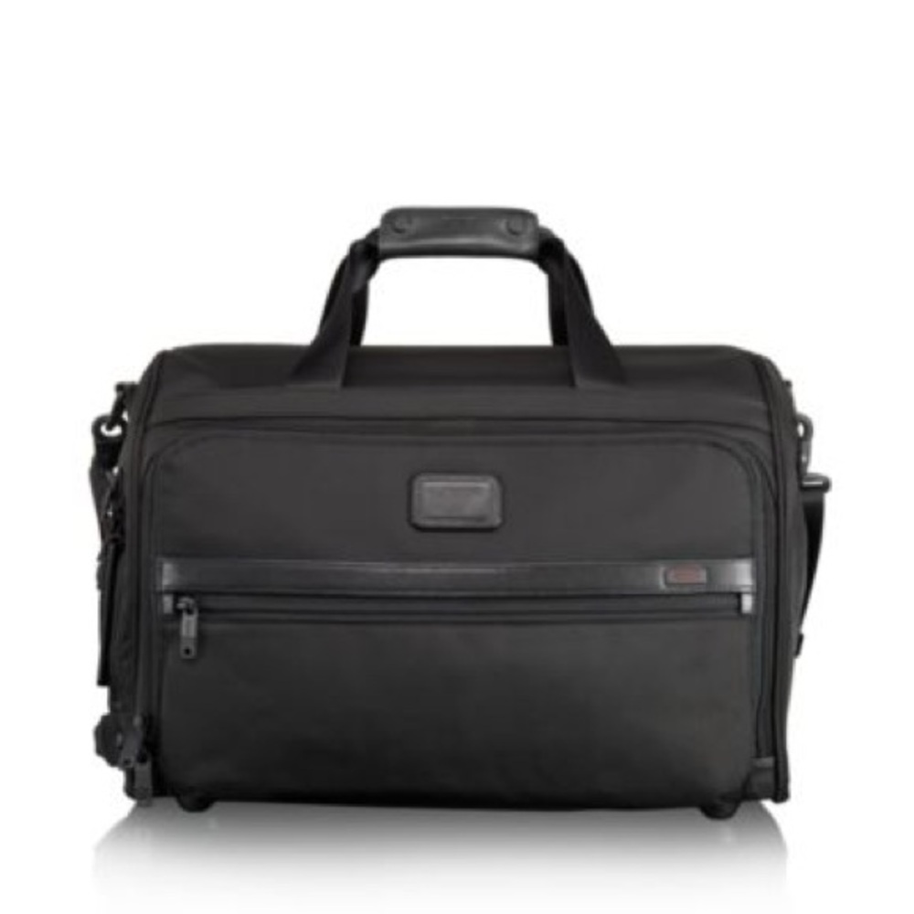 Tumi Alpha 2 Framed Framed Soft Duffel Bag Ballistic Nylon, Black NEW WITH TAGS